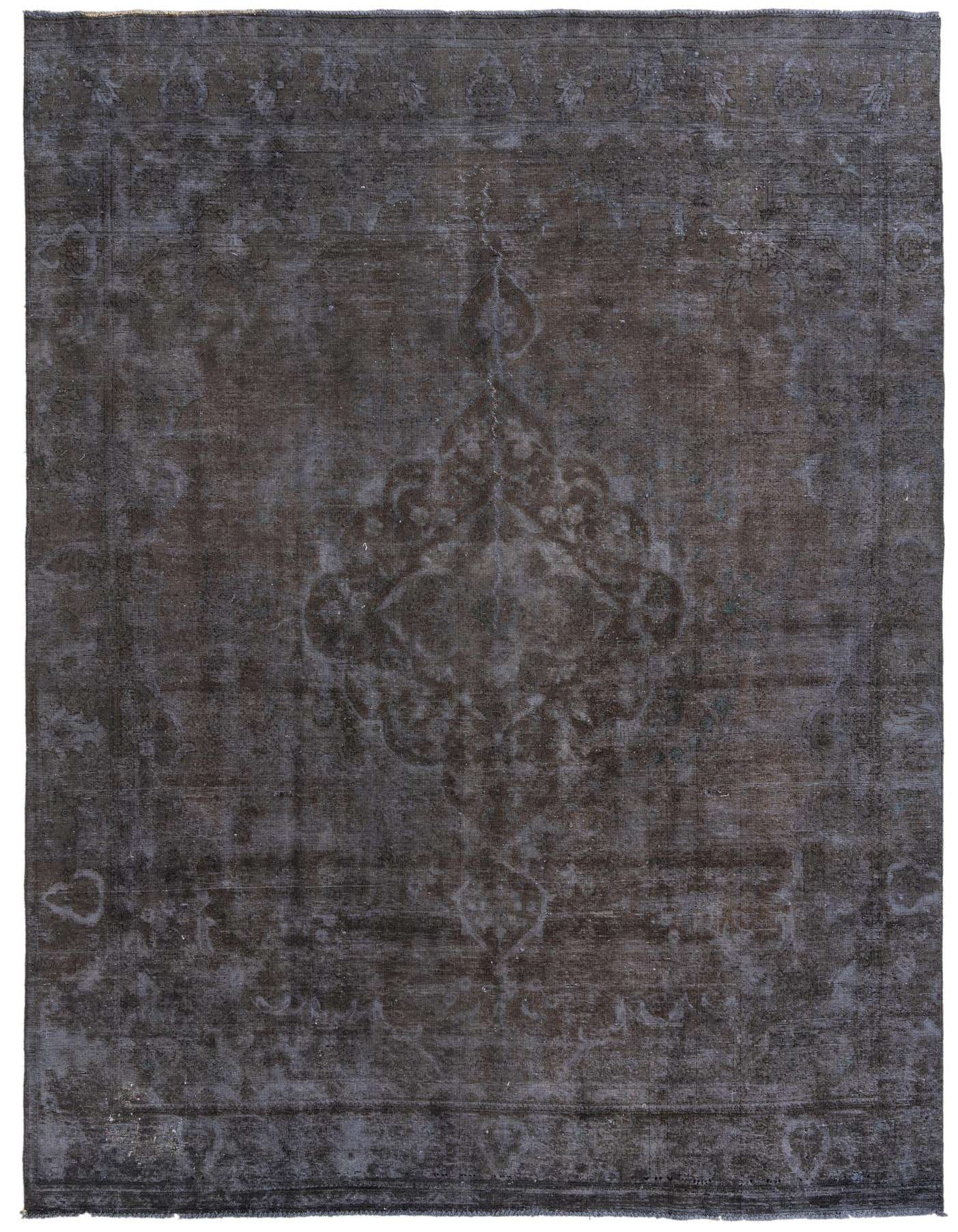 A 9x12 rectangular Ultra Vintage rug featuring a faded Persian medallion pattern in shades of brown, tan, and gray, ideal for a living room.