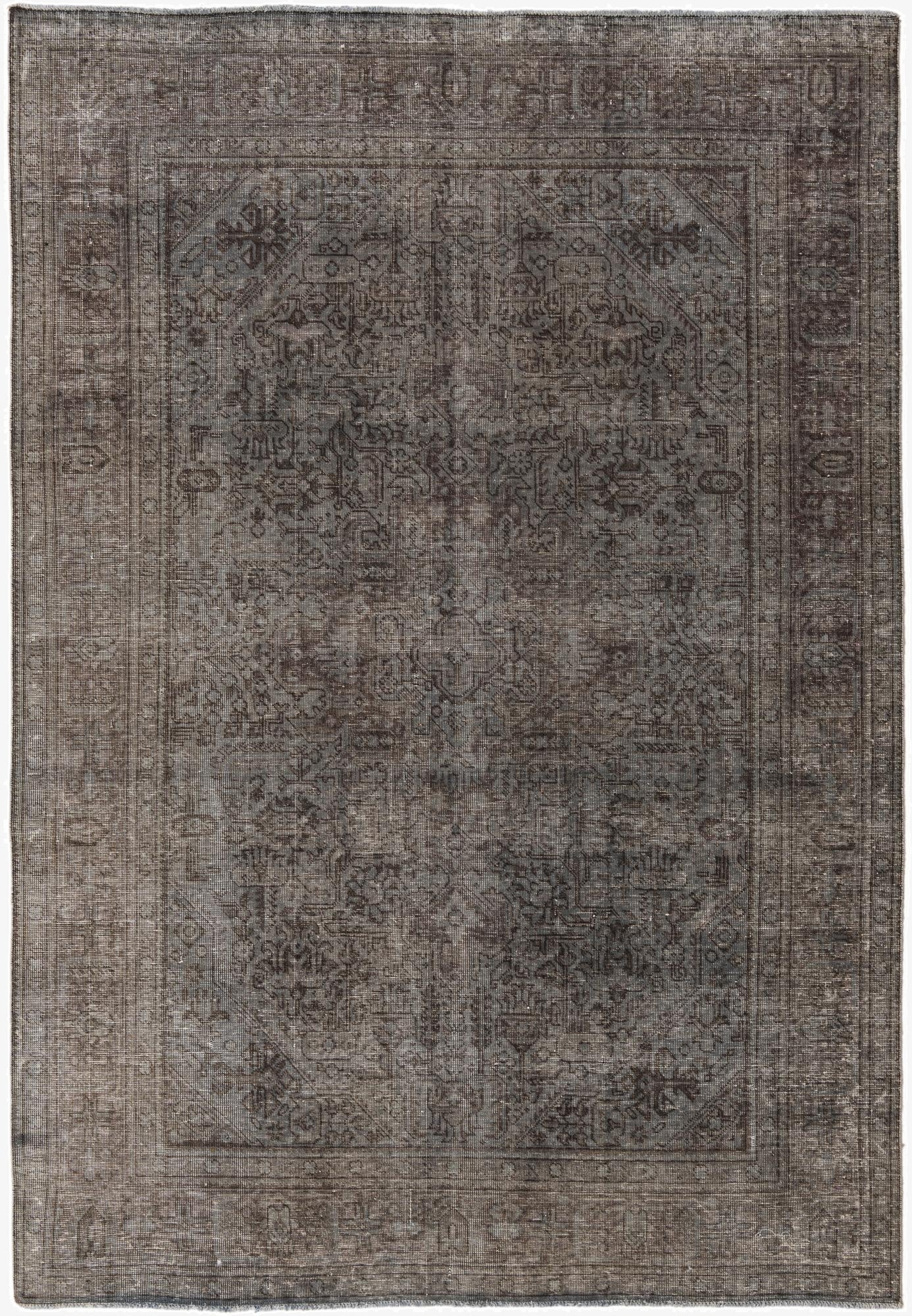  6' 5 x 9' 4  Hand Knotted Ultra Vintage Persian Wool Rug
