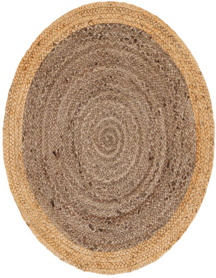 Detail image of  3' 3 x 3' 3  Hand Braided Jute Round Rug