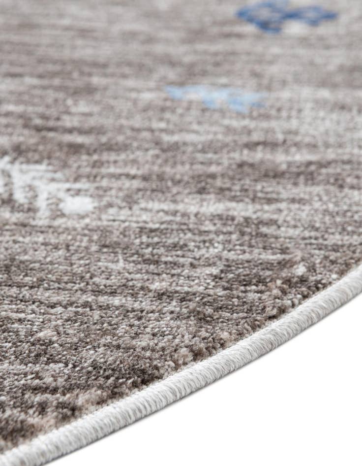 Detail image of  5' 3 x 5' 3 Gabbeh Round Rug