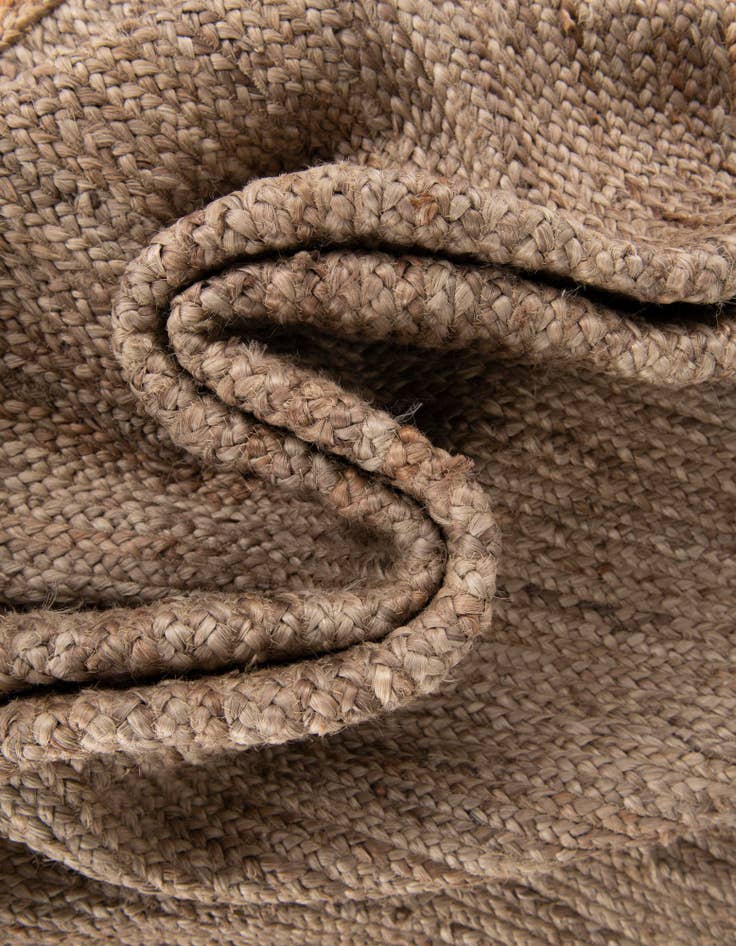 Detail image of  2' x 8'  Hand Braided Jute Runner Rug