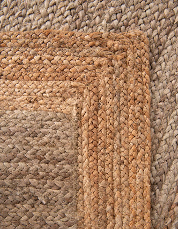 Detail image of  2' x 8'  Hand Braided Jute Runner Rug
