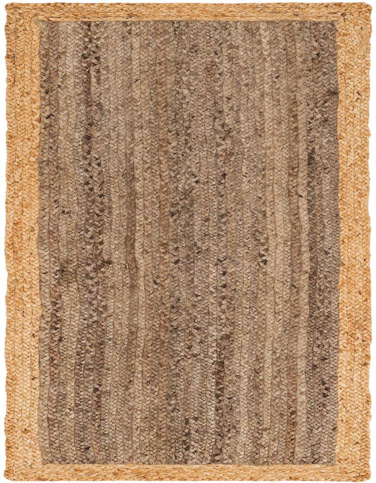 Detail image of  2' x 6' 1  Hand Braided Jute Runner Rug