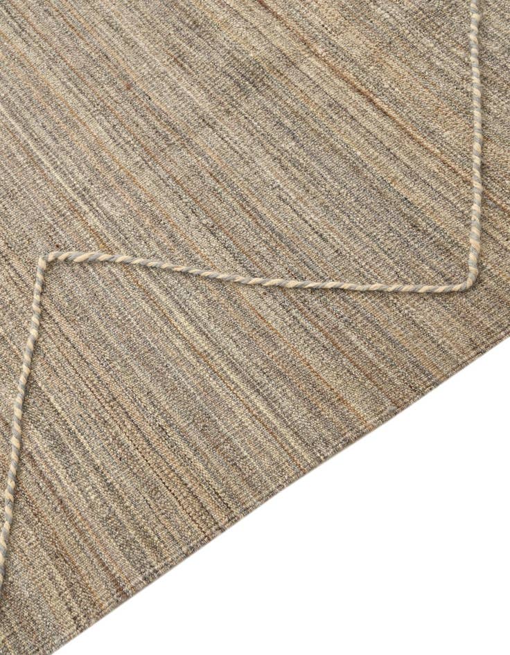 Detail image of  6' 6 x 7'  Hand Knotted Moroccan Wool Square Rug