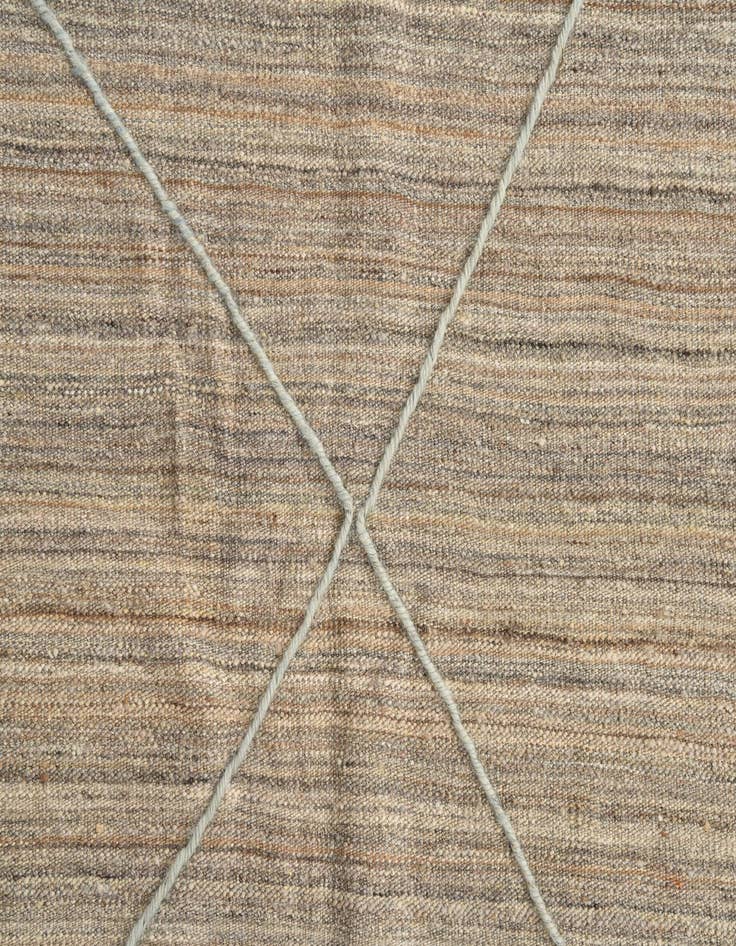 Detail image of  6' 6 x 7'  Hand Knotted Moroccan Wool Square Rug