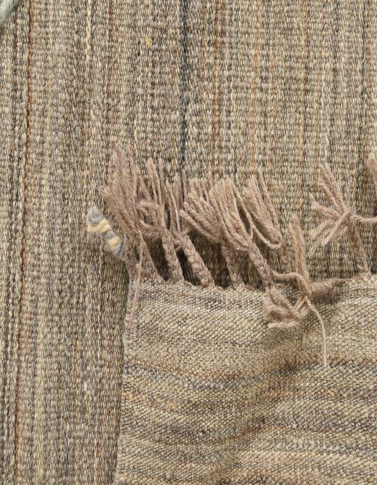 Detail image of  6' 6 x 7'  Hand Knotted Moroccan Wool Square Rug