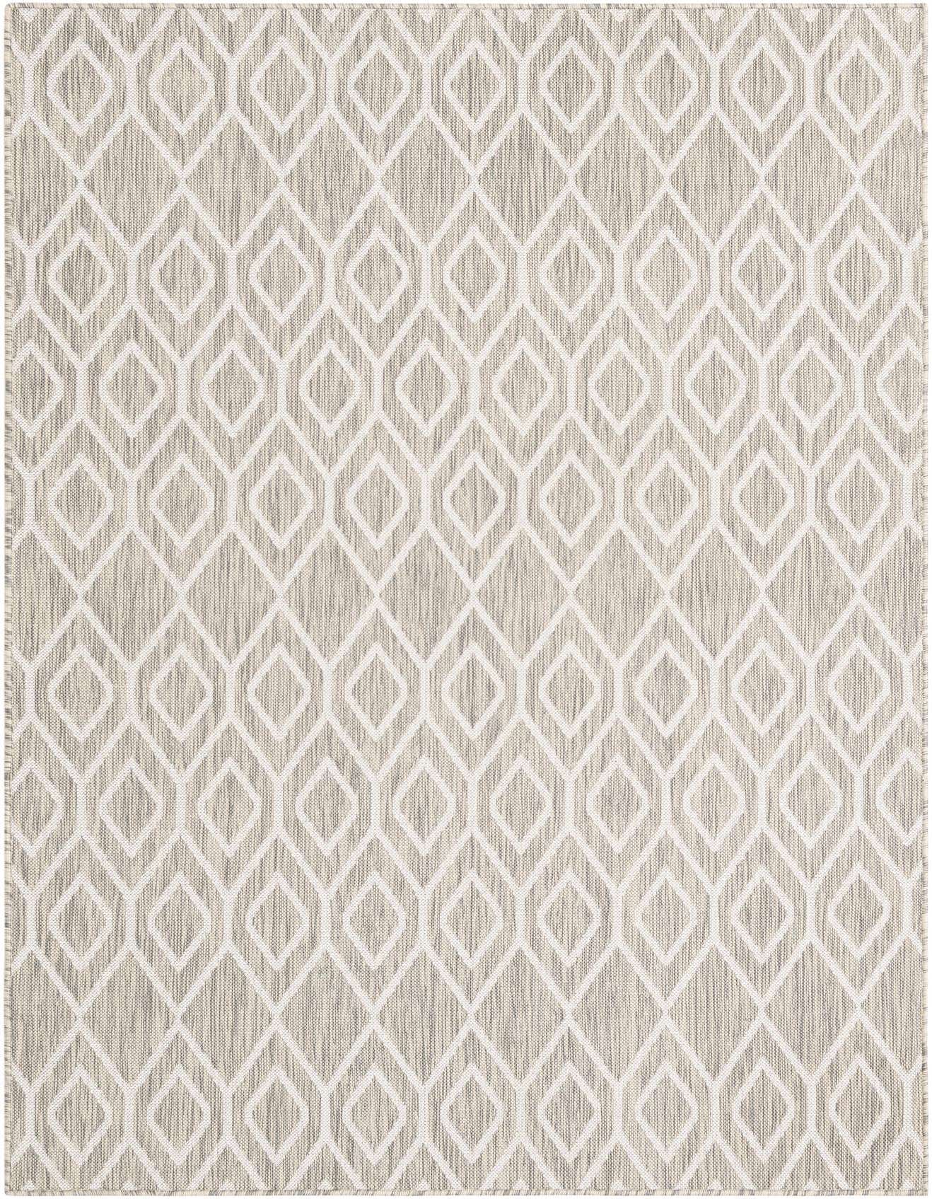 Primary image  Custom Gray Cream  Washable Jill Zarin Indoor / Outdoor Rug