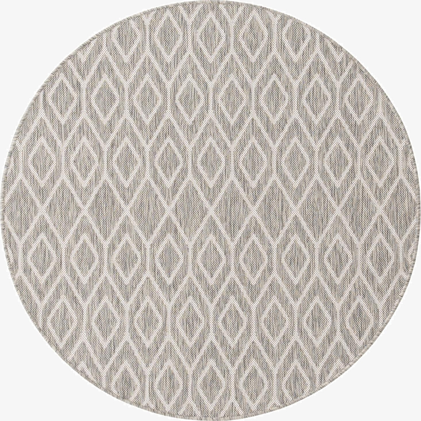 Primary image  4' x 4'  Washable Jill Zarin Turks and Caicos Indoor / Outdoor Round Rug