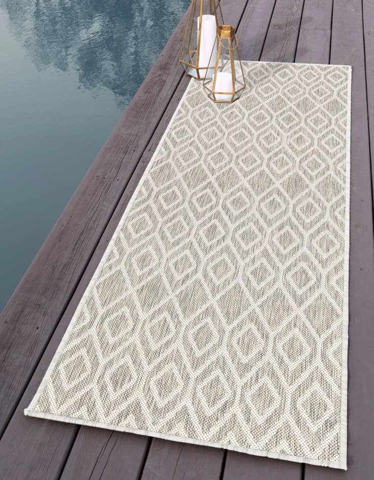 Detail image of  2' x 6'  Washable Jill Zarin Turks and Caicos Indoor / Outdoor Runner Rug