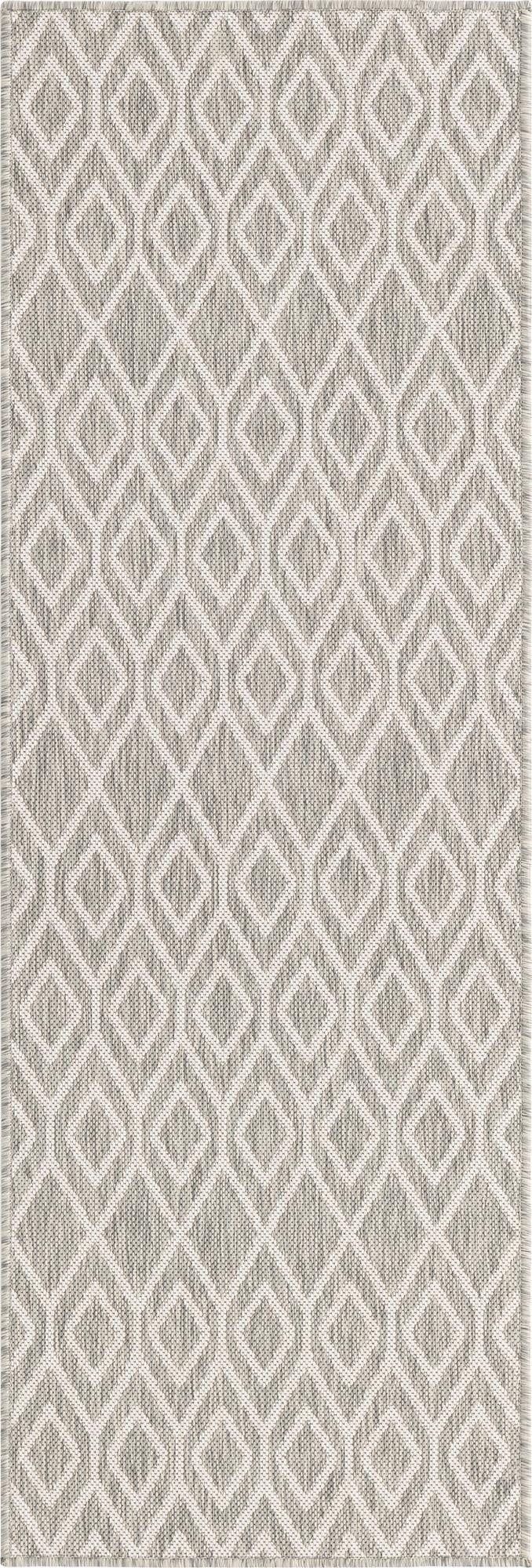  2' x 6'  Washable Jill Zarin Turks and Caicos Indoor / Outdoor Runner Rug