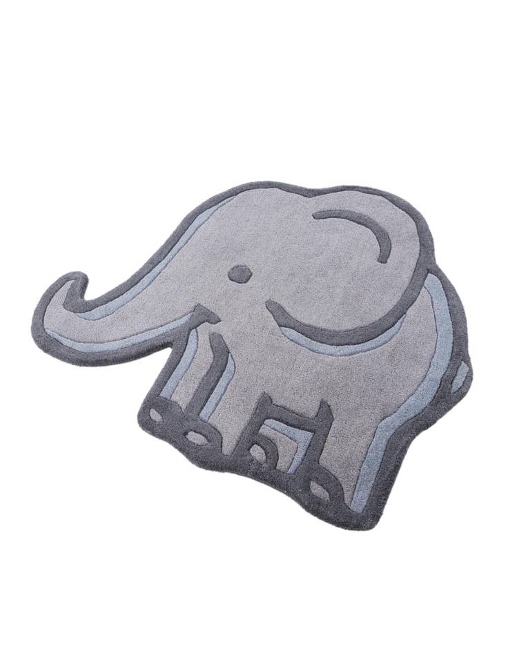 Detail image of  3' 1 x 3' 6 Playtime Kids Wool Freeform Rug