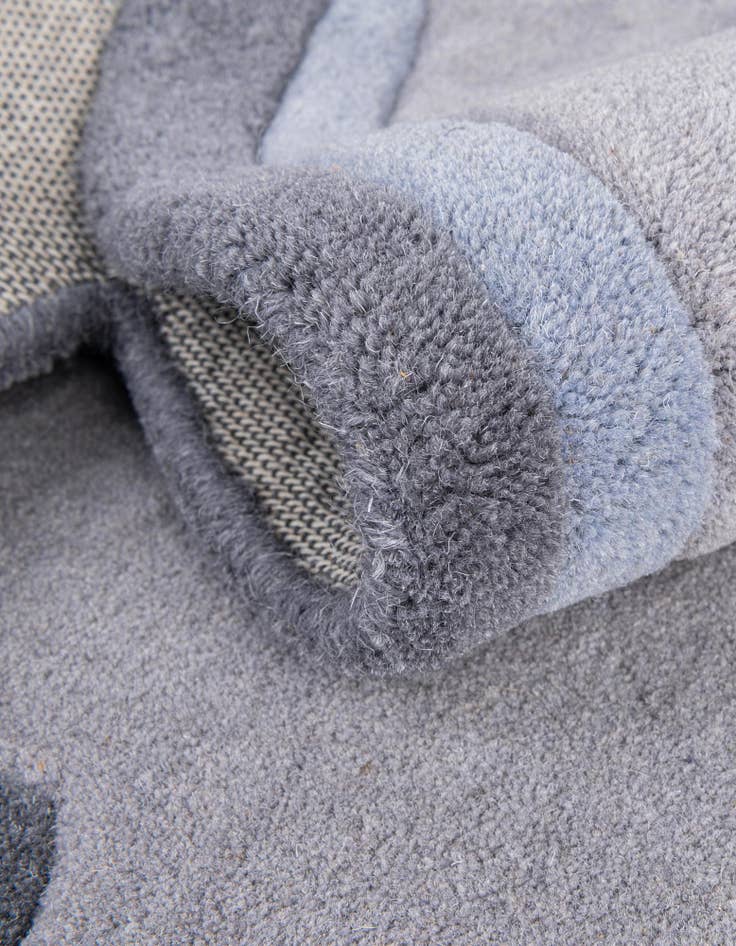 Detail image of  4' 1 x 4' 6 Playtime Kids Wool Freeform Rug