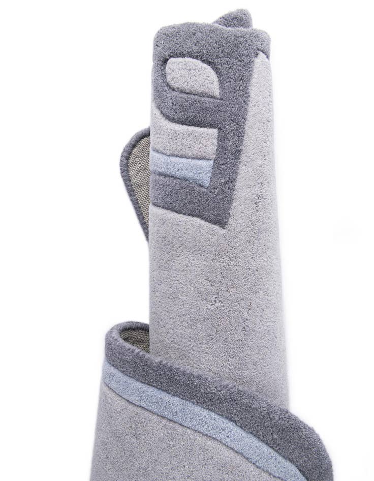 Detail image of  4' 1 x 4' 6 Playtime Kids Wool Freeform Rug