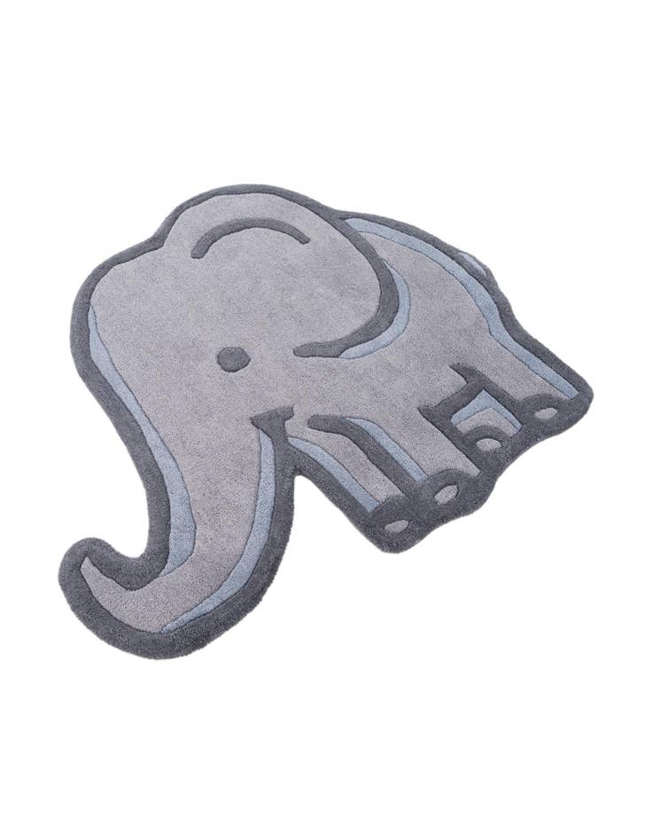 Detail image of  3' 1 x 3' 6 Playtime Kids Wool Freeform Rug