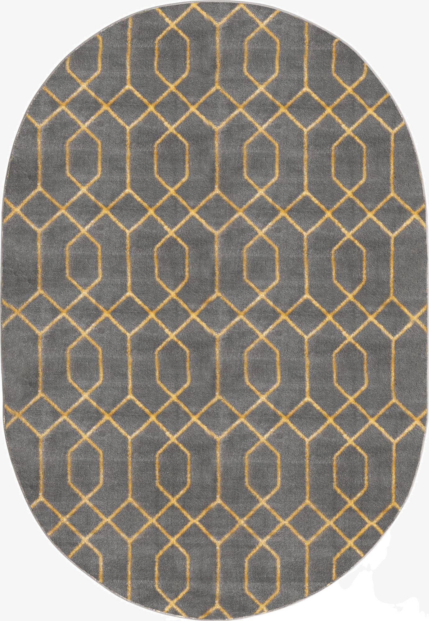  4' x 6'  Marilyn Monroe&trade; Glam Trellis Oval Rug