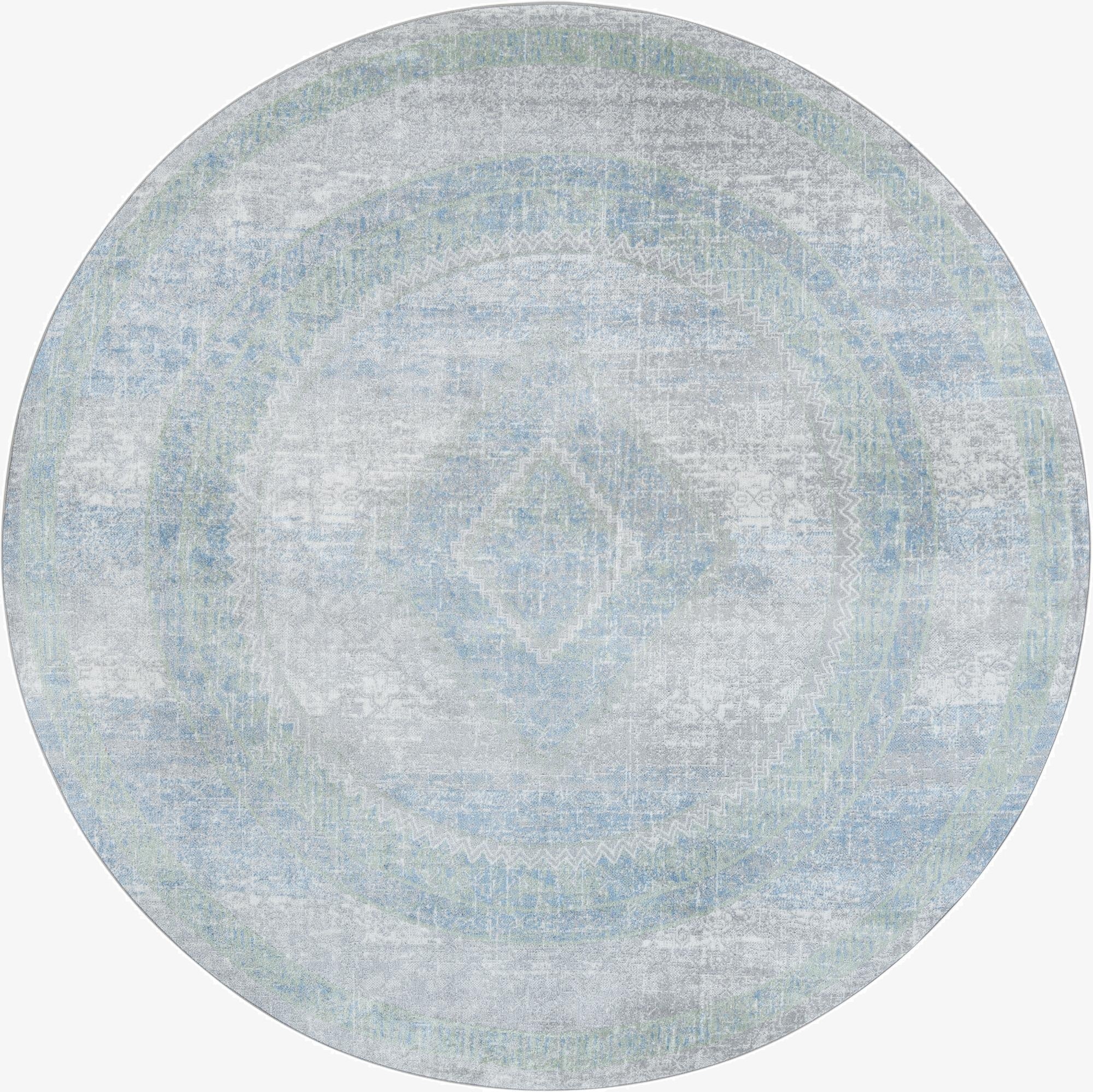  7' 10 x 7' 10 Kamala Washable Round Rug