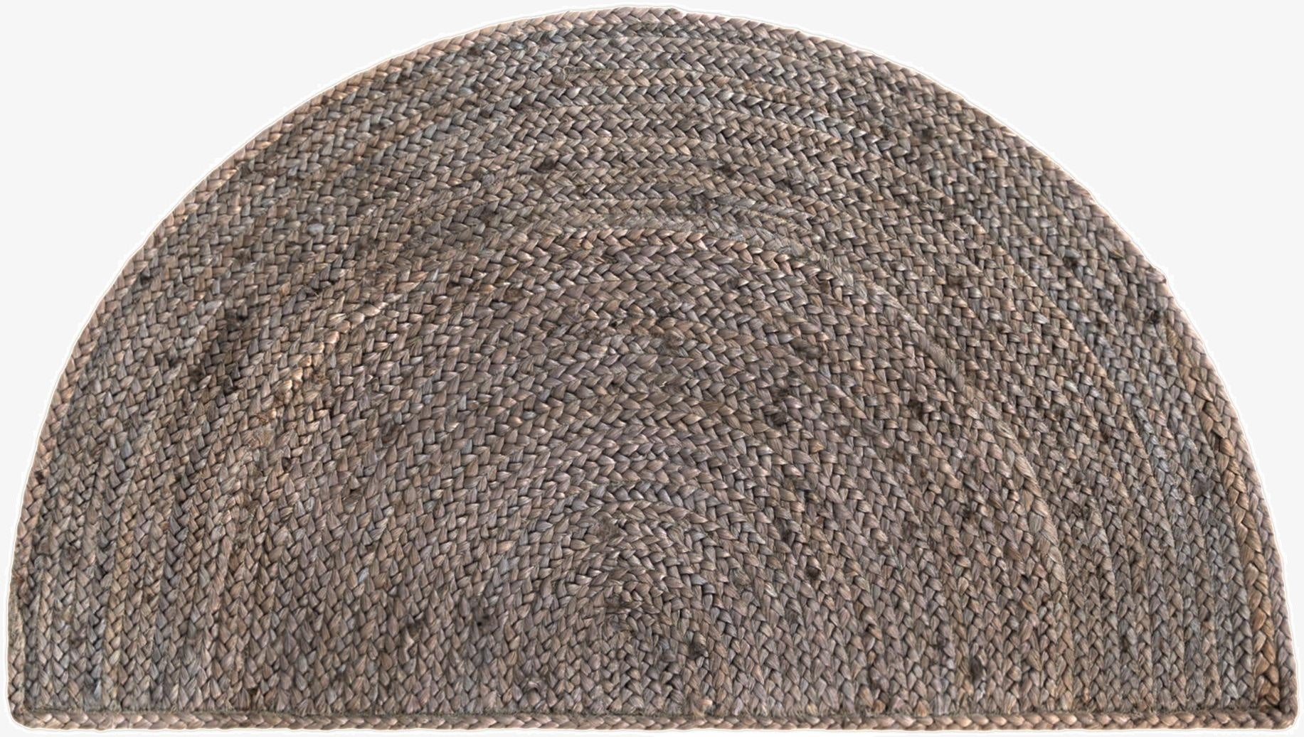  2' 2 x 3' 7  Hand Braided Jute Hearth Rug
