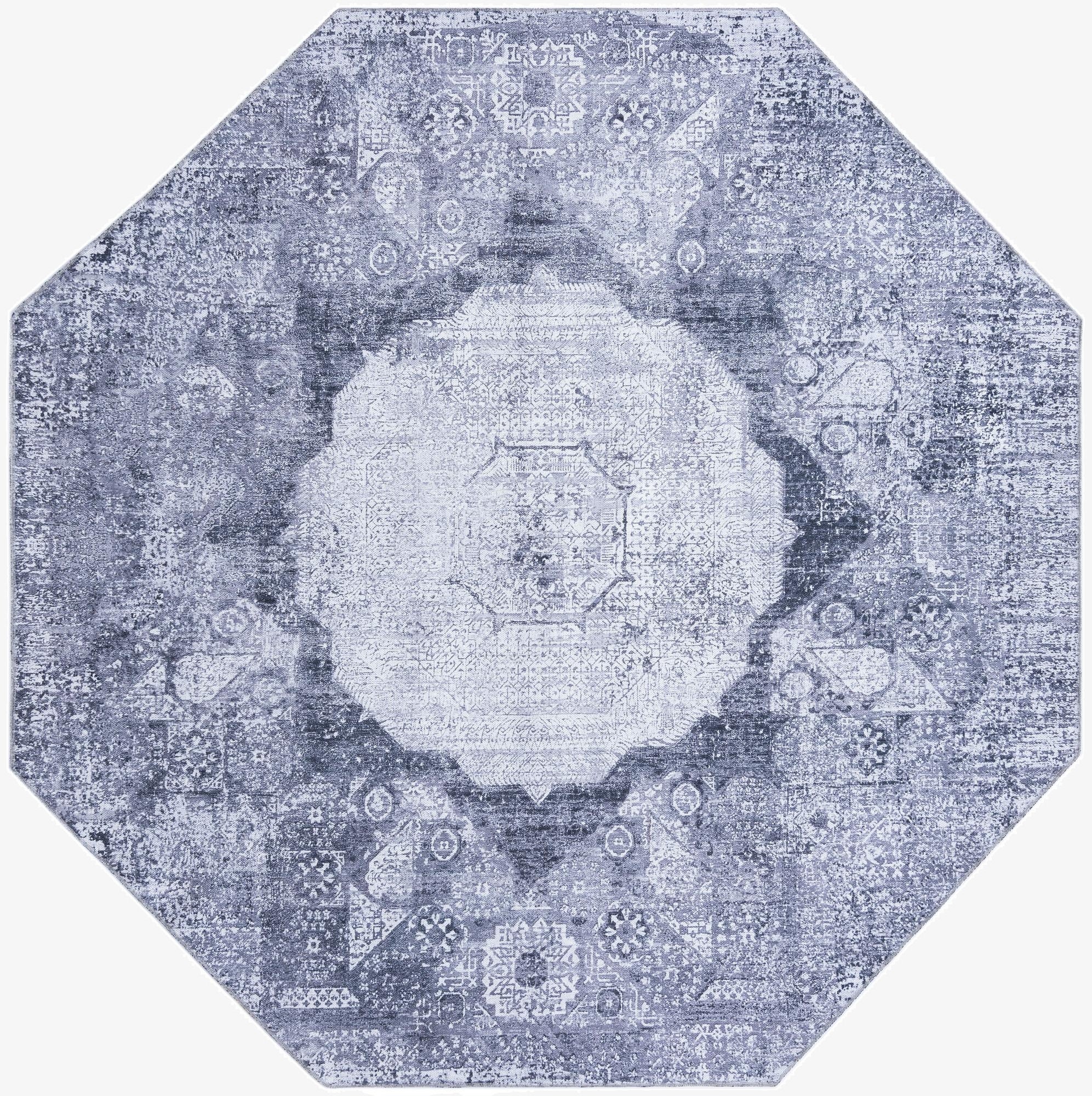  7' 10 x 7' 10  Washable Yara Octagon Rug