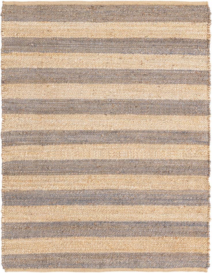 Detail image of  4' 1 x 6' 1  Hand Braided Jute Rug