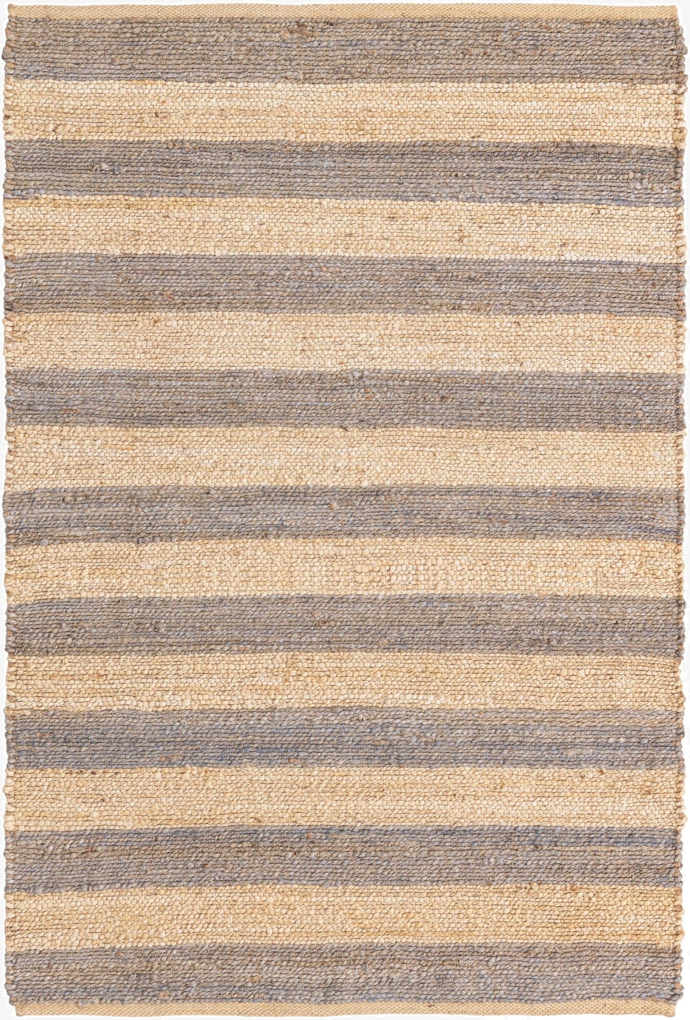  4' 1 x 6' 1  Hand Braided Jute Rug