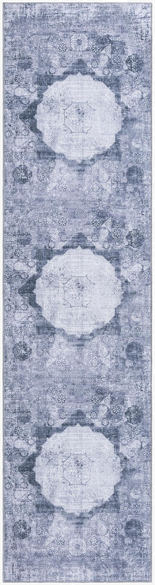  2' 7 x 10'  Washable Yara Runner Rug