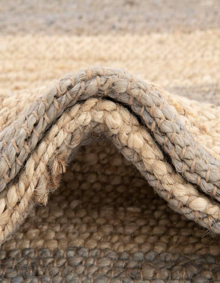 Detail image of  7' 10 x 7' 10  Hand Braided Jute Square Rug
