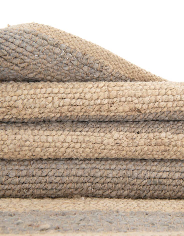 Detail image of  7' 10 x 7' 10  Hand Braided Jute Square Rug