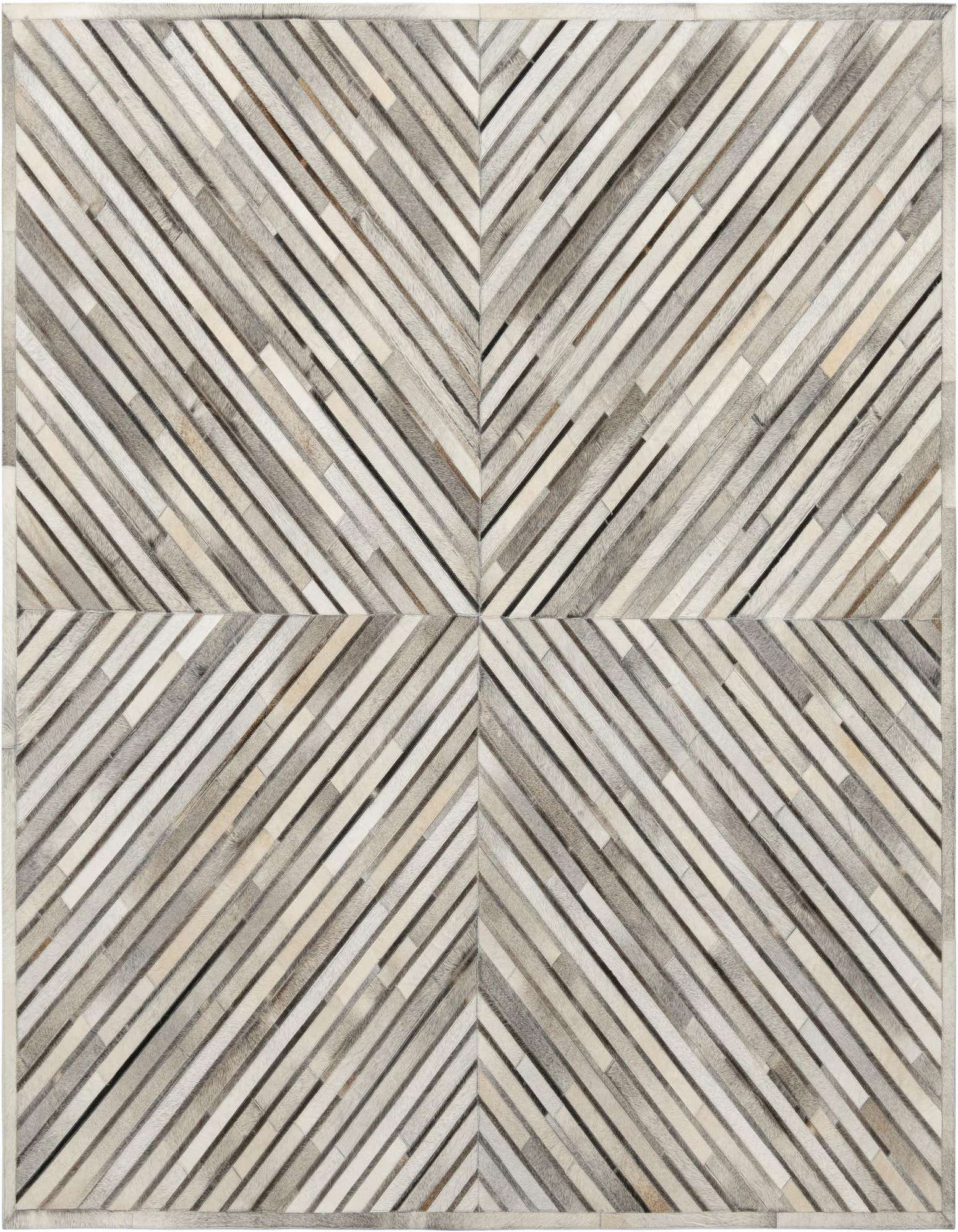 Primary image  7' 10 x 7' 10 Cowhide Leather Square Rug