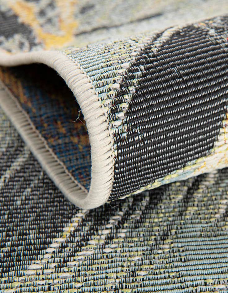 Detail image of  2' x 4'  Washable Botanical Indoor / Outdoor Runner Rug