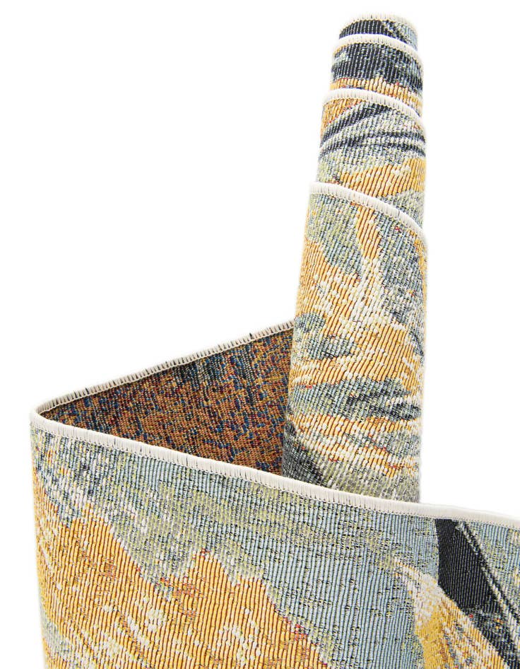 Detail image of  2' x 4'  Washable Botanical Indoor / Outdoor Runner Rug