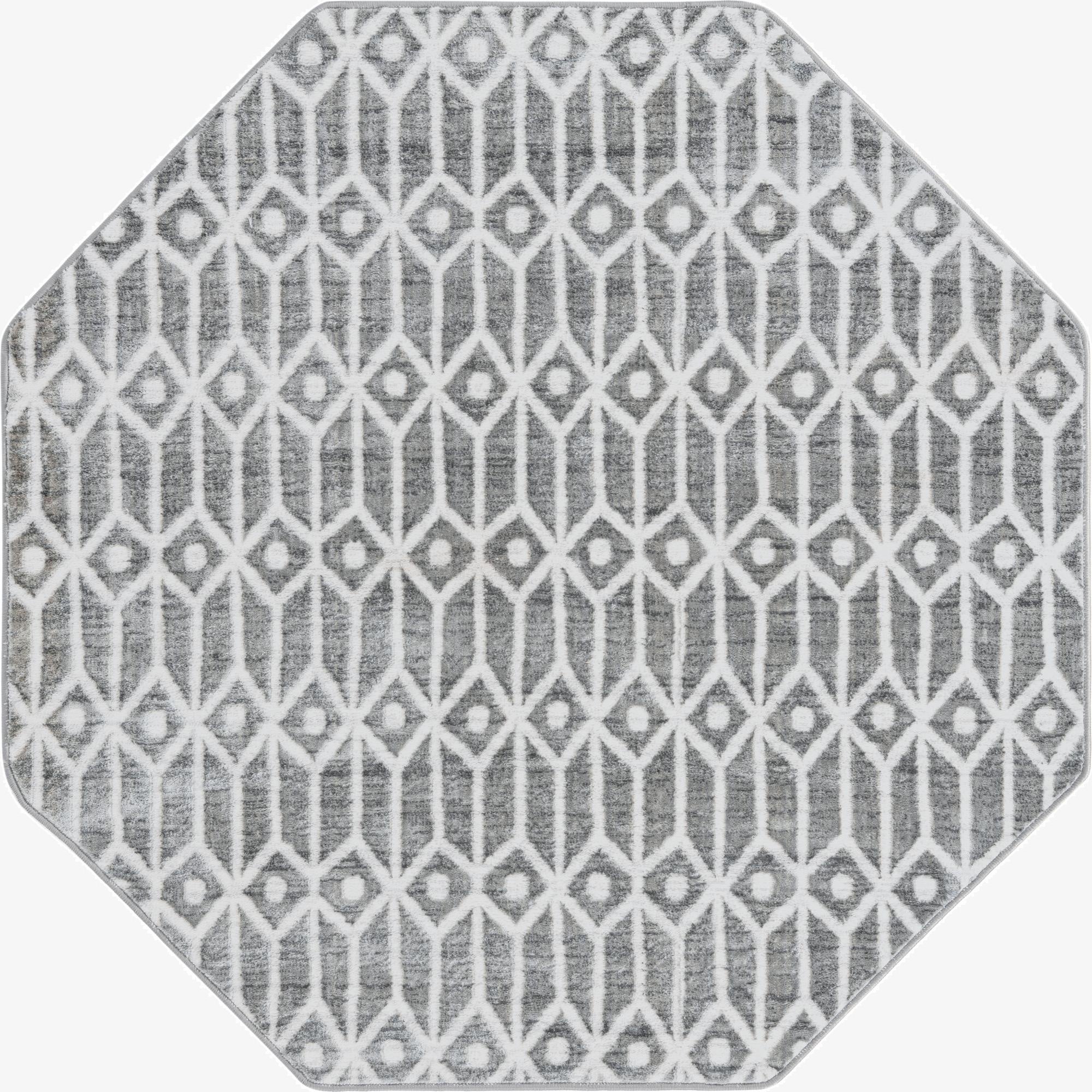  5' 3 x 5' 3 Lattice Trellis Octagon Rug