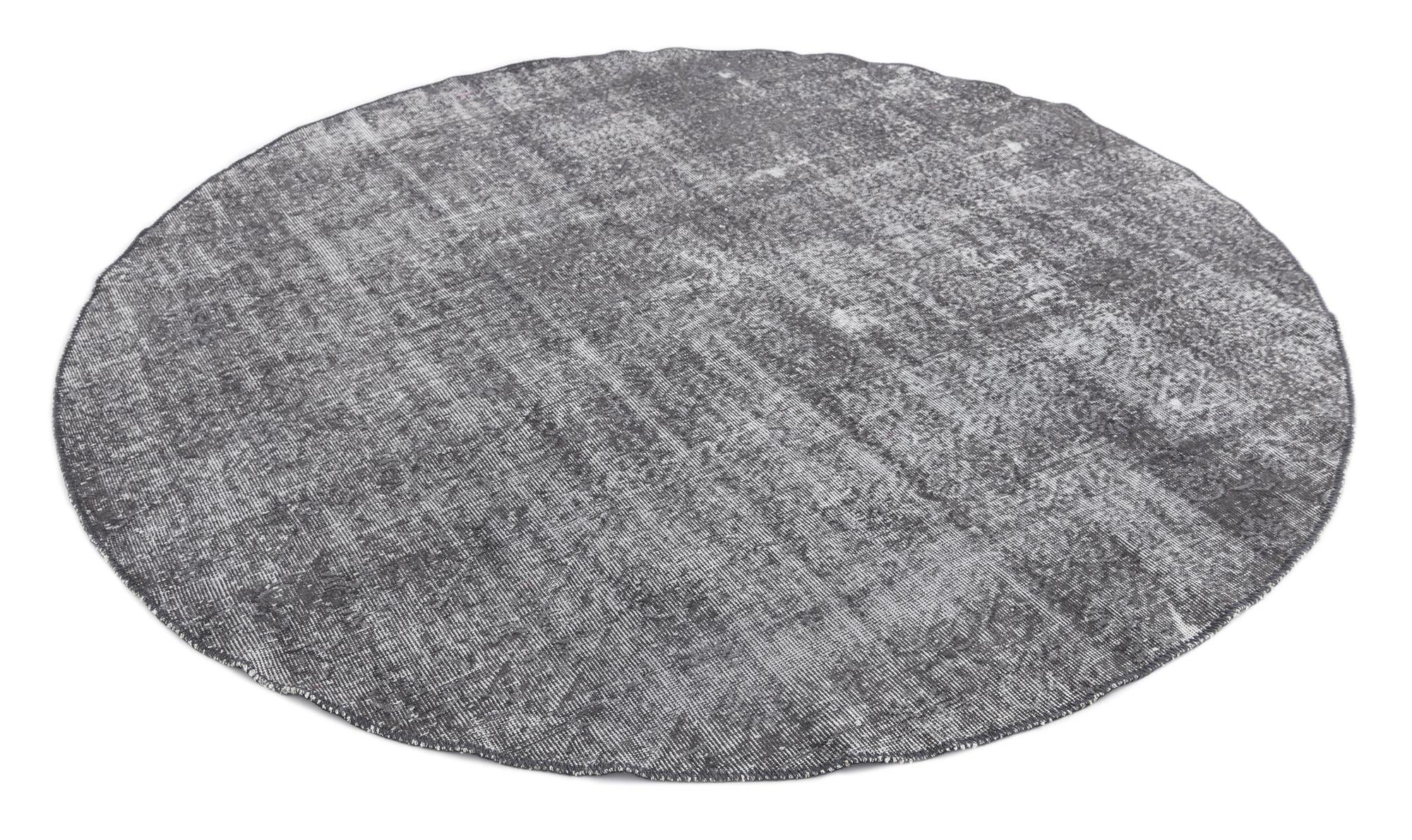 Gray 6' 11 x 6' 11 Ultra Vintage Wool Octagon Rug | Rugs.com