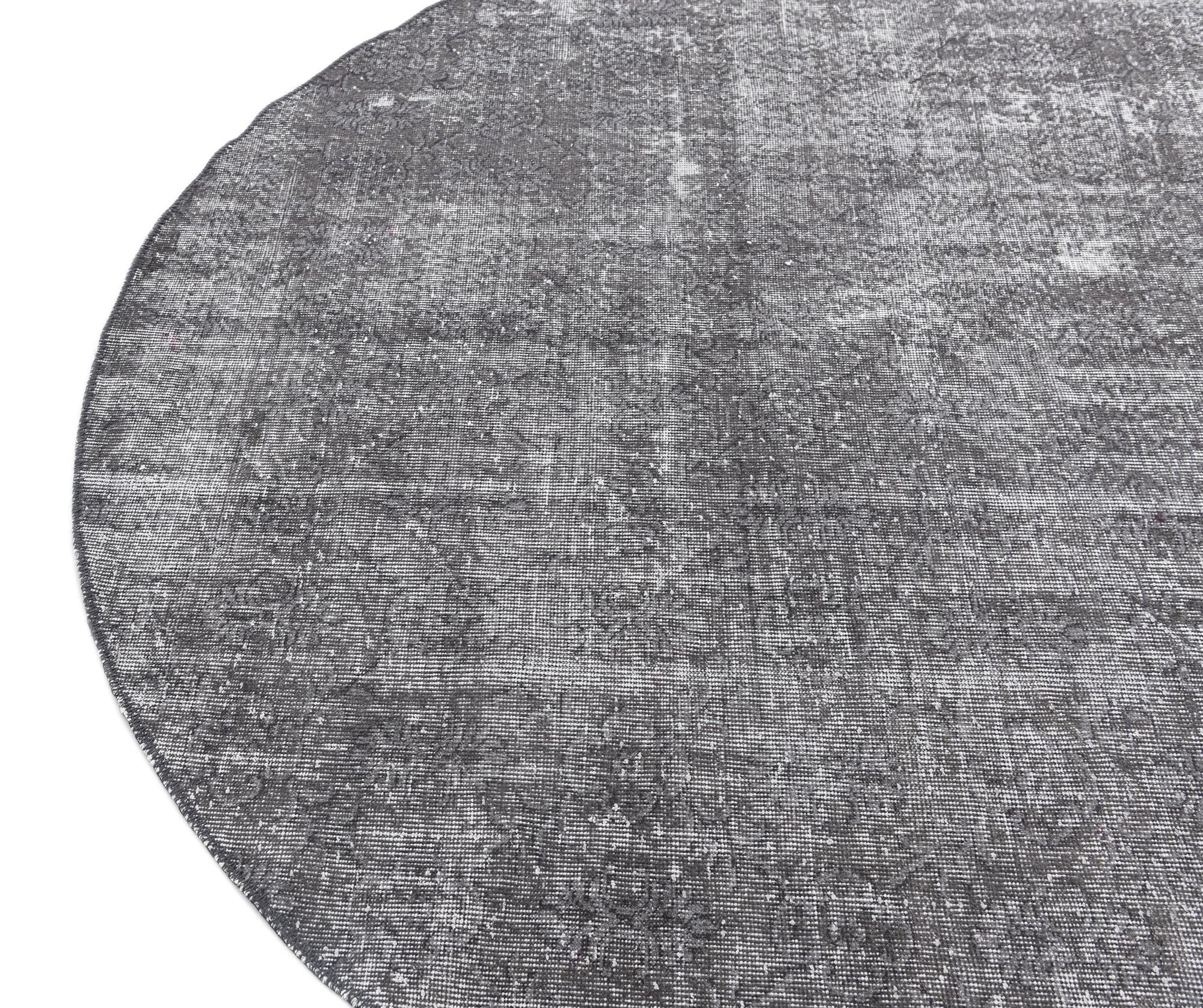 Gray 6' 11 x 6' 11 Ultra Vintage Wool Octagon Rug | Rugs.com
