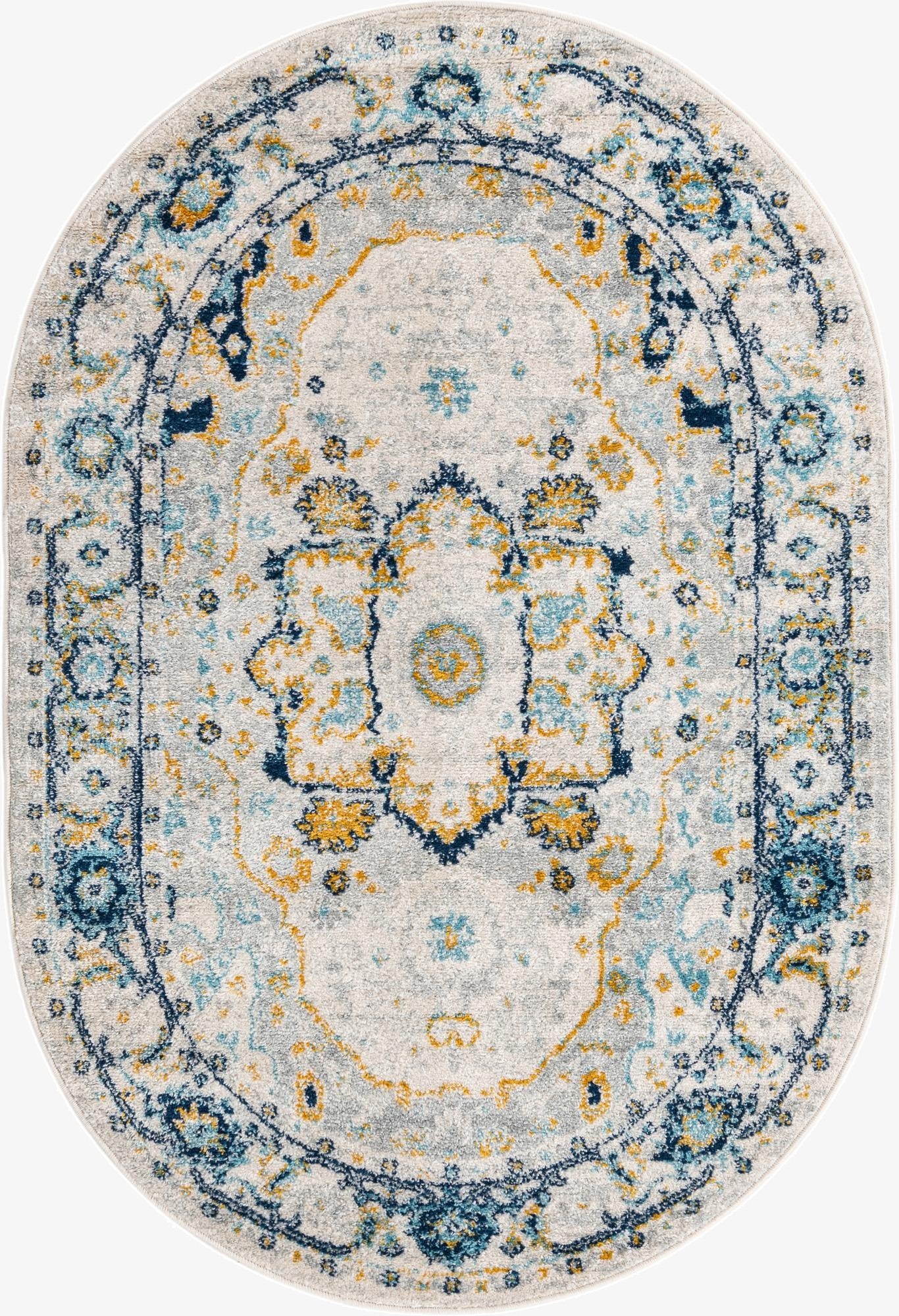  4' x 6' Madeline Vintage Oval Rug