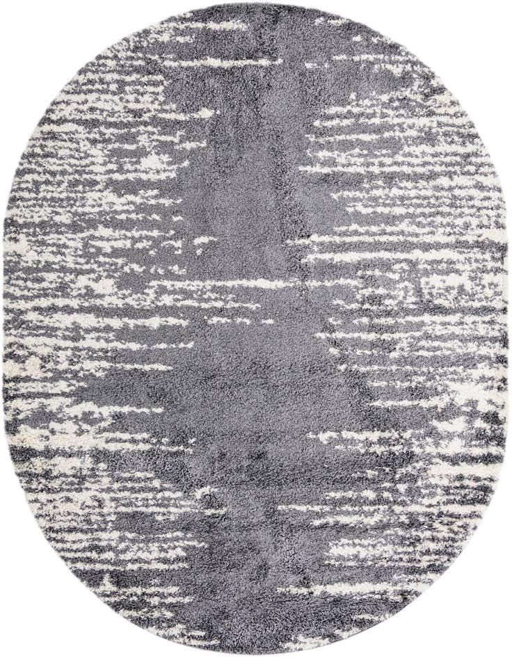 Detail image of  7' 10 x 10' Serenity Shag Oval Rug