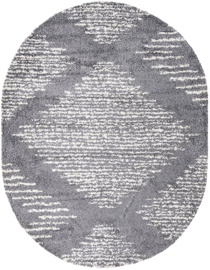 Detail image of  7' 10 x 10' Serenity Shag Oval Rug