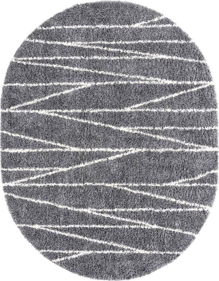 Detail image of  7' 10 x 10' Serenity Shag Oval Rug