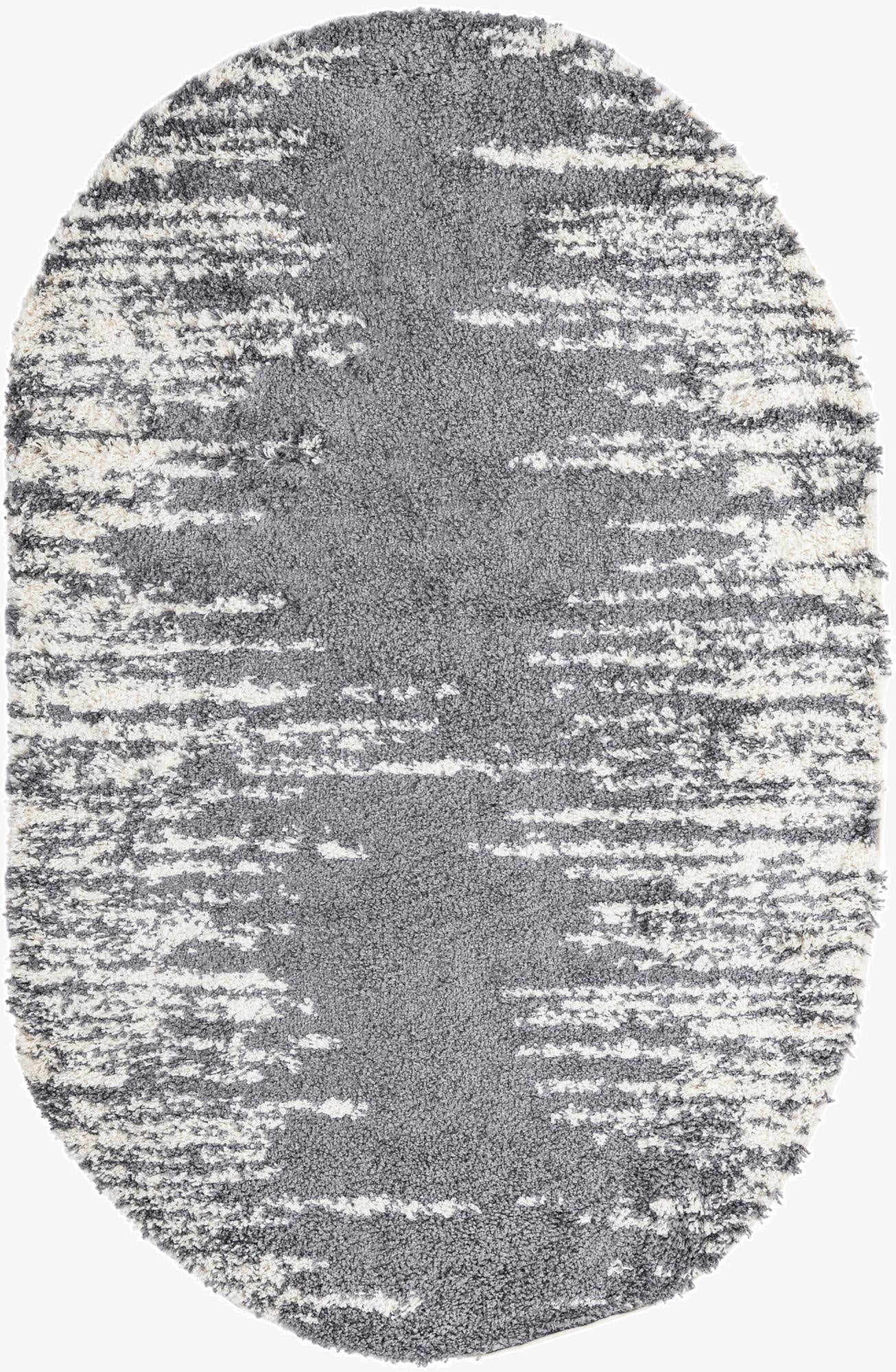  5' 3 x 8' Serenity Shag Oval Rug