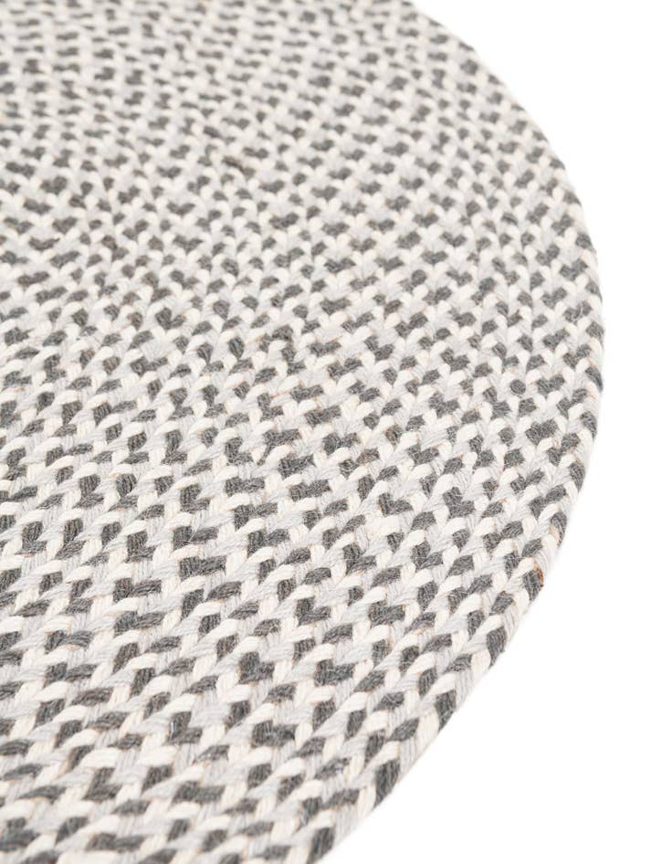 Detail image of  2' x 3' 1  Hand Tweed Braided Jute Oval Rug