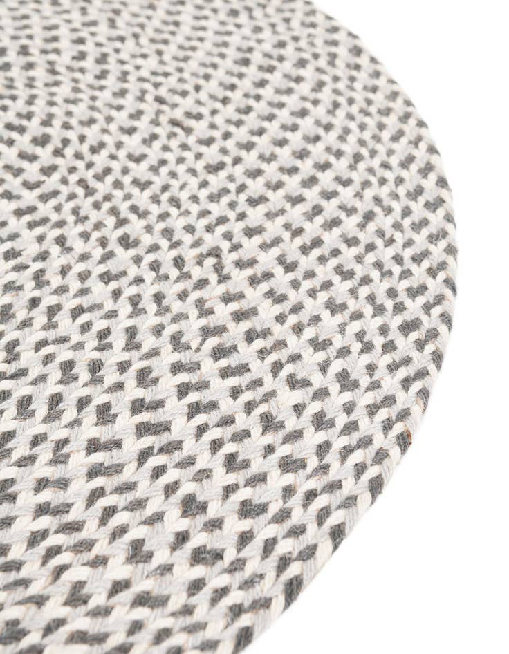 Detail image of  2' x 3' 1  Hand Tweed Braided Jute Oval Rug