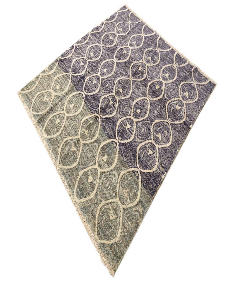 Detail image of  5' 8 x 6' 5  Hand Knotted Darya Wool Rug