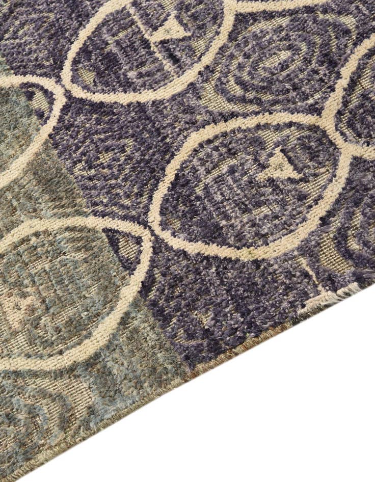 Detail image of  5' 8 x 6' 5  Hand Knotted Darya Wool Rug
