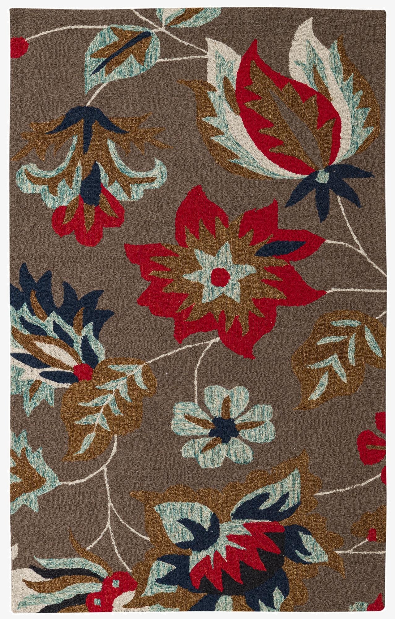  5' 1 x 8' Agra Wool Rug