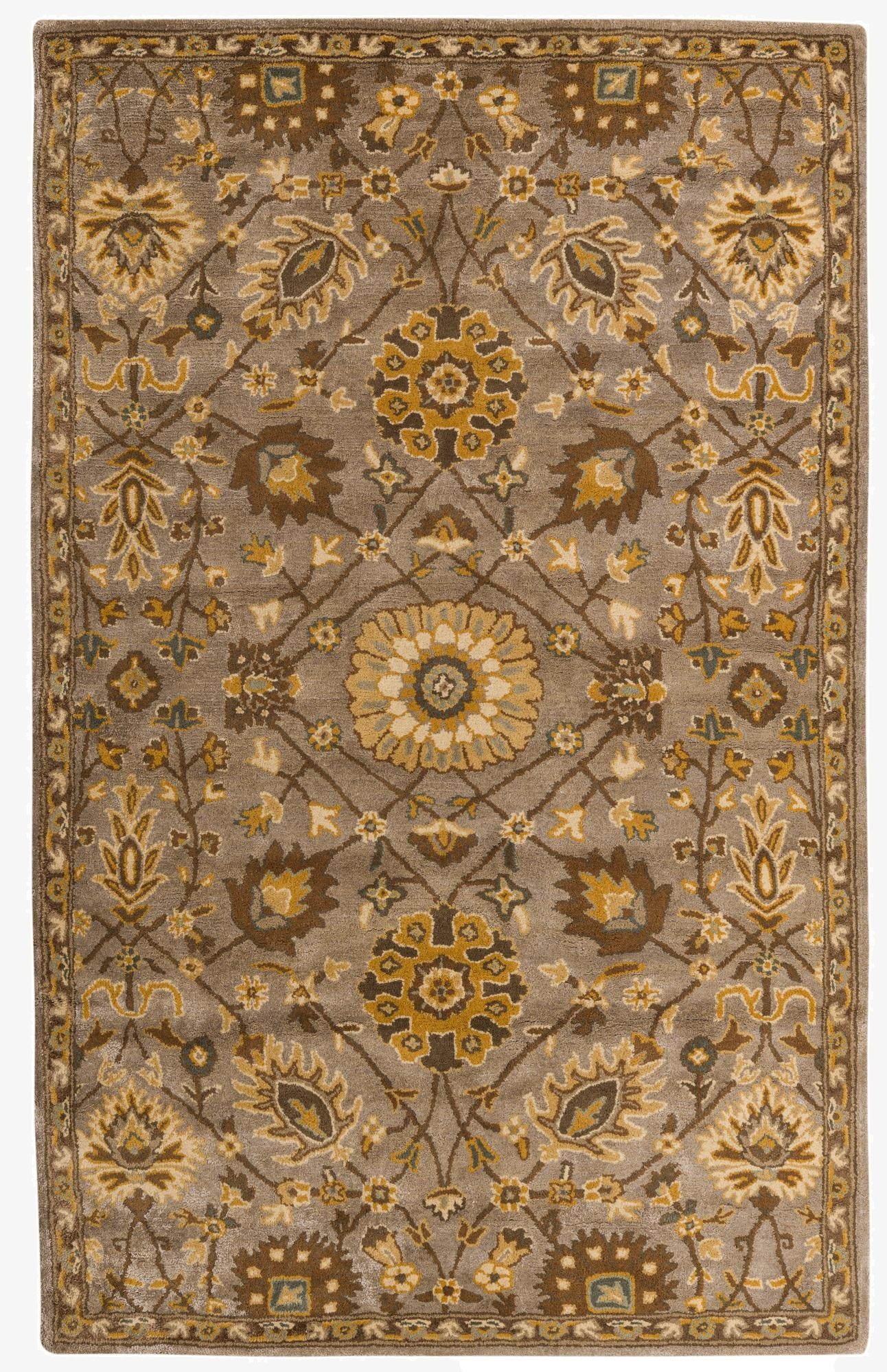  5' 1 x 8' Agra Wool Rug