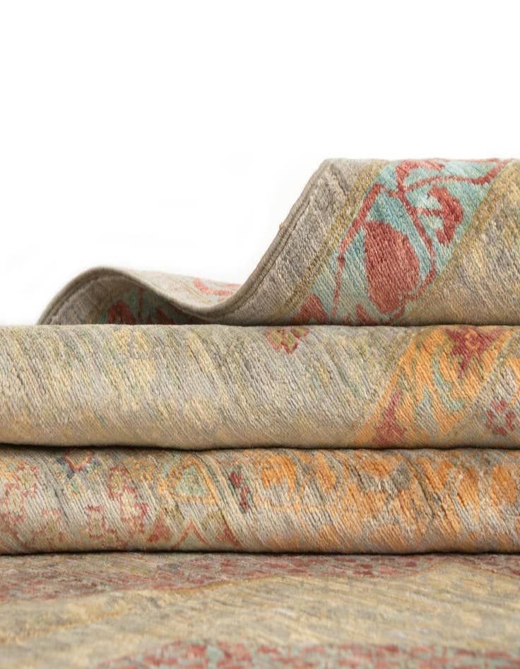 Detail image of  9' 1 x 11' 8  Hand Knotted Amina Rug