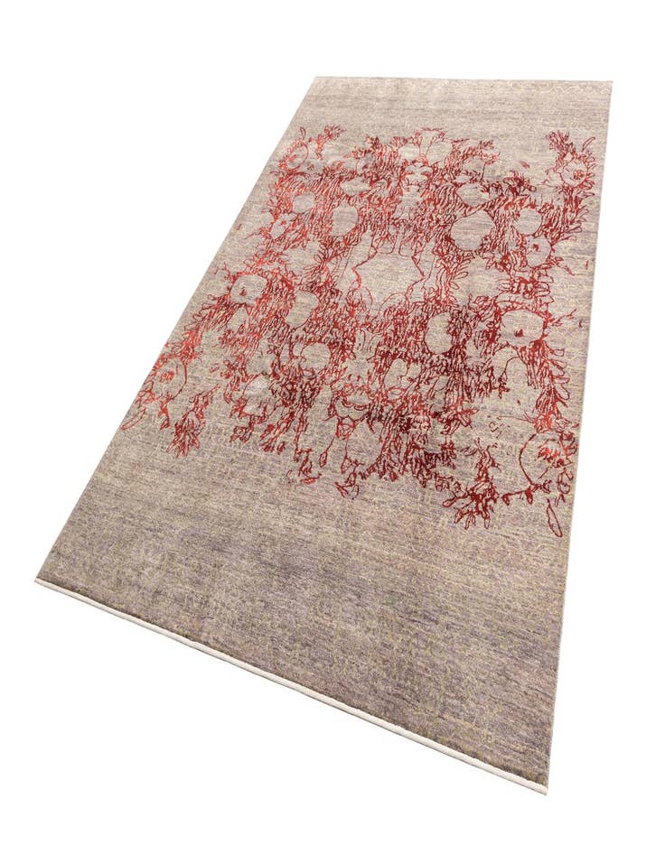 Detail image of  6' 9 x 9' 5  Hand Knotted Anar Rug