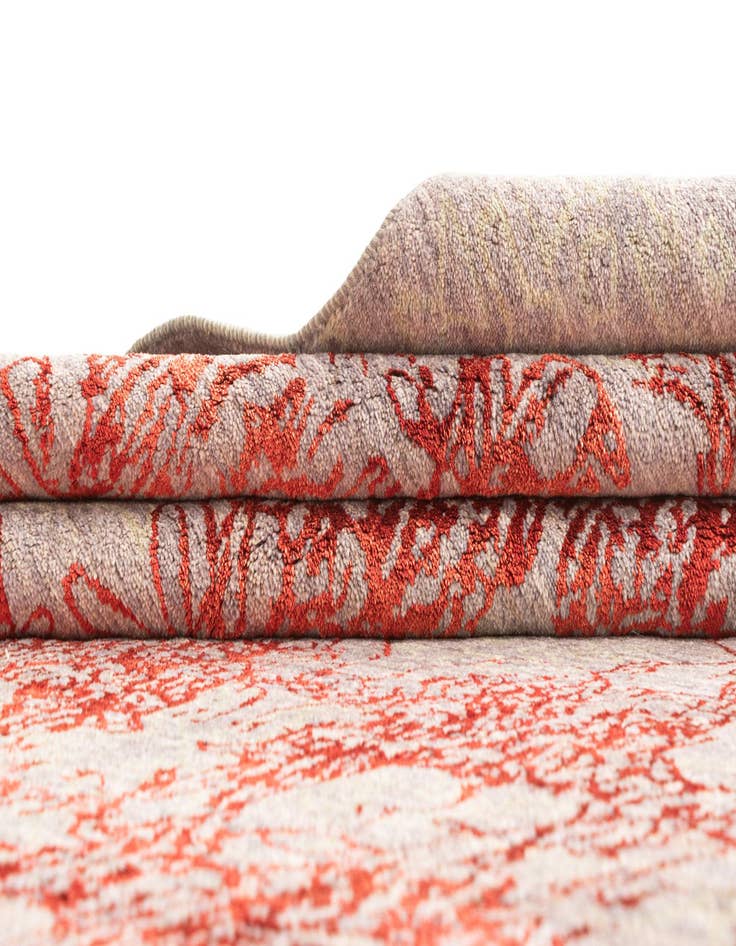 Detail image of  6' 9 x 9' 5  Hand Knotted Anar Rug