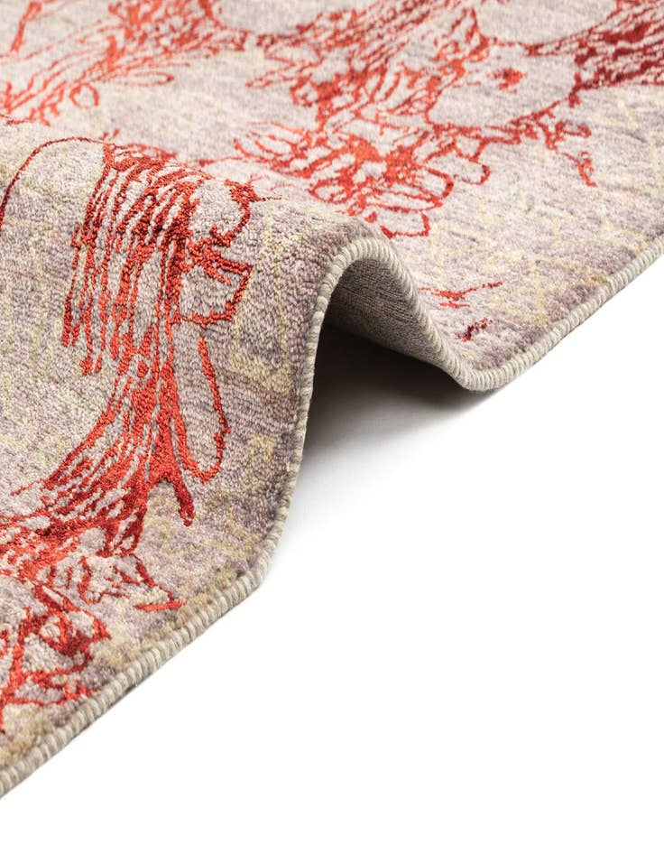 Detail image of  6' 9 x 9' 5  Hand Knotted Anar Rug