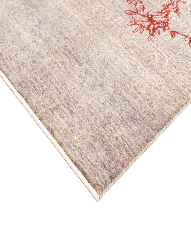 Detail image of  6' 9 x 9' 5  Hand Knotted Anar Rug