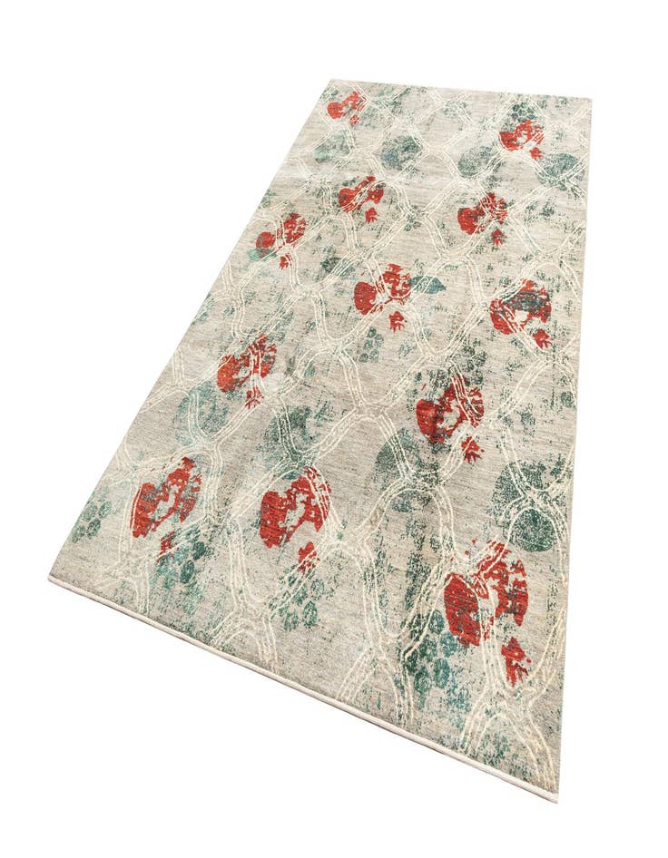 Detail image of  6' 6 x 10' 2  Hand Knotted Anar Rug